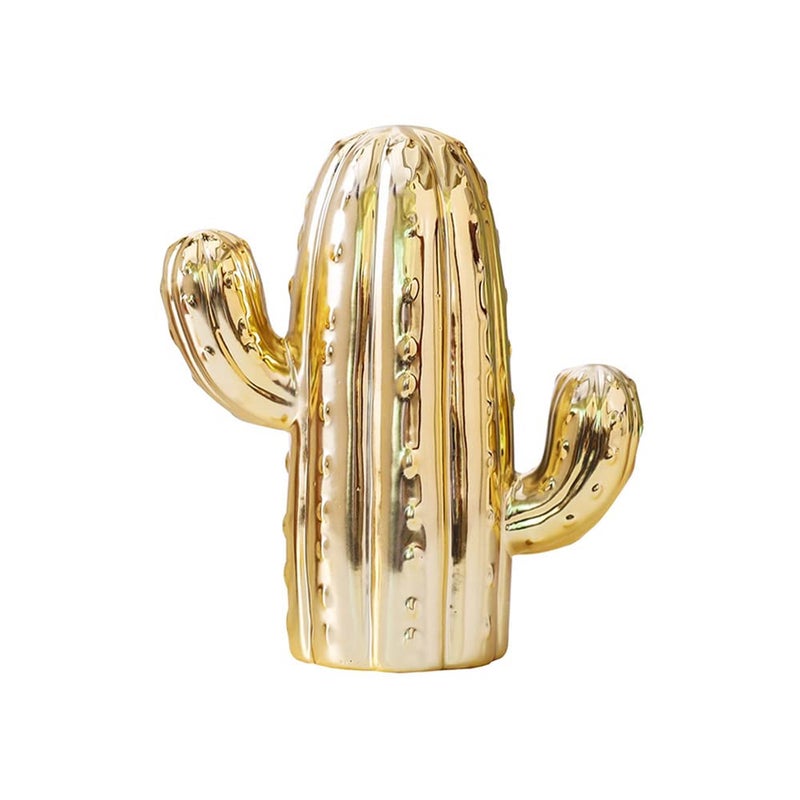 MASSJOY Ceramic Cactus Piggy Bank, Home Living Room Wine Cabinet Decoration Gift. - Image 1
